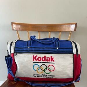 Kodak Olympic Sponsor vintage duffel bag